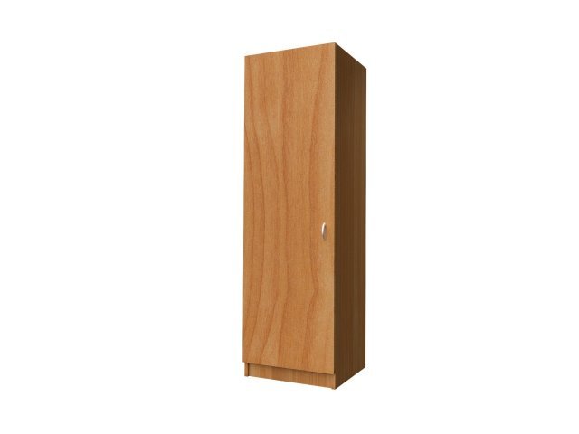 Одностворчатый шкаф-гардероб для гостиницы 60х60х215 см - «Comfort Standart», Вишня Оксфорд