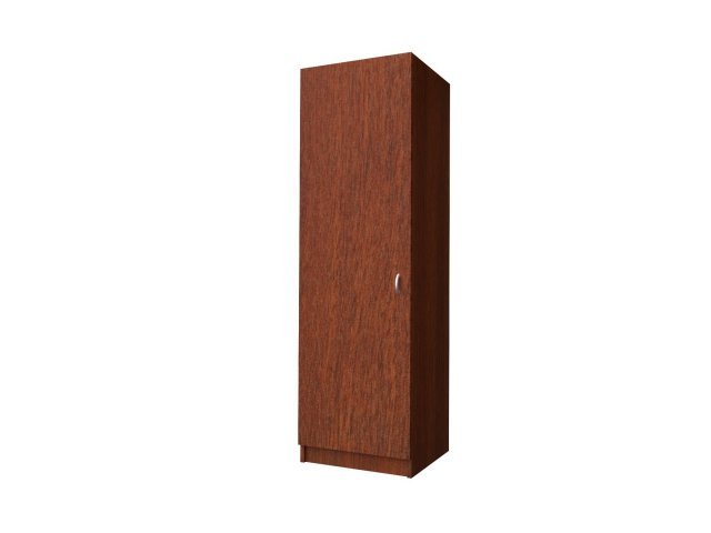 Одностворчатый шкаф-гардероб для гостиницы 60х60х215 см - «Comfort Standart», Орех