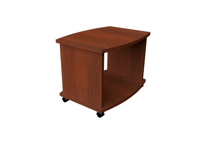 Журнальный стол с полкой для гостиницы 70х55х45 см - «Comfort Standart», Орех