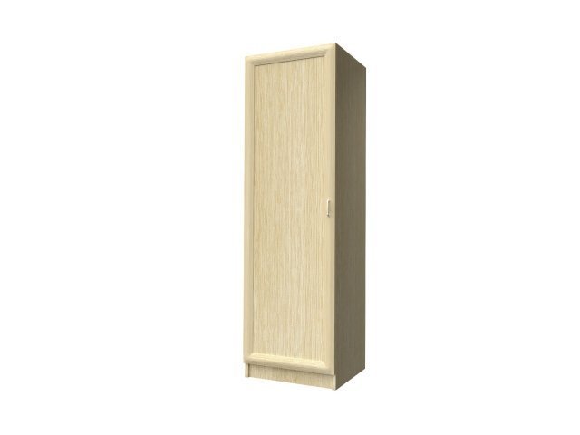 Одностворчатый шкаф-гардероб для гостиницы 60х60х215 см - «Comfort Style», Дуб Беленый