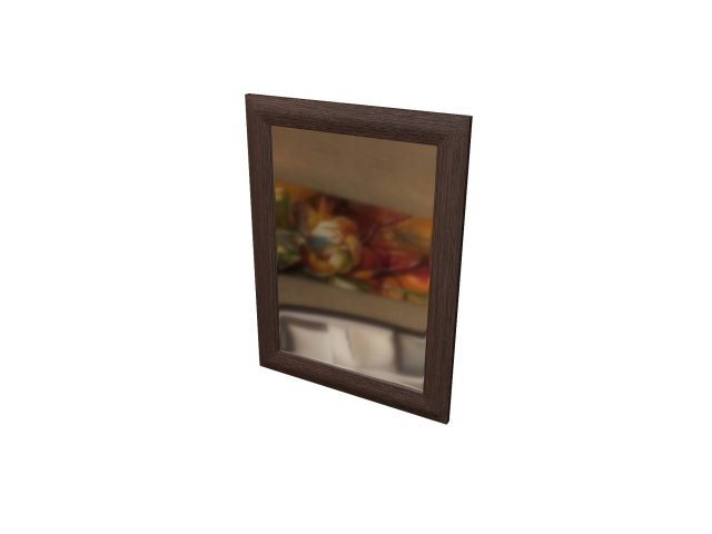 Зеркало в профиле МДФ для гостиницы 60х1,8х80 см - «Comfort Style», Дуб Венге