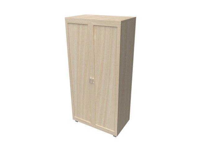 Универсальный шкаф-гардероб для гостиницы 96х60х200 см - «Comfort Quadro», Ясень Шимо светлый