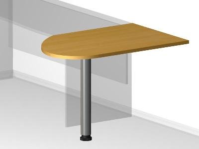 Удлинитель стола для офиса - 70х100х2,5 см - «Visa Style»