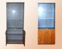 Офисный шкаф для документов (полуоткрытый) для общежития 75х37х200 см - «Comfort Econom»