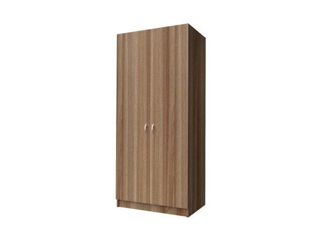 Универсальный шкаф-гардероб для гостиницы 90х60х215 см - «Comfort Standart», Ясень Шимо тёмный