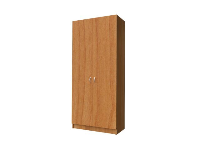 Двухстворчатый шкаф-гардероб для гостиницы 90х44х215 см - «Comfort Standart», Вишня Оксфорд