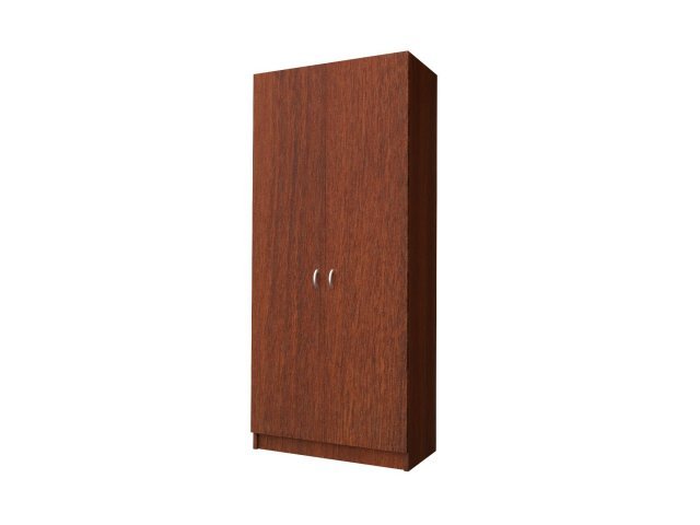 Двухстворчатый шкаф-гардероб для гостиницы 90х44х215 см - «Comfort Standart», Орех