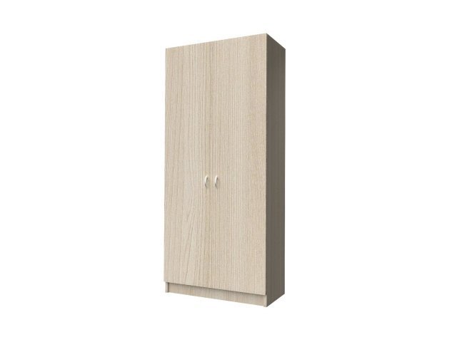 Двухстворчатый шкаф-гардероб для гостиницы 90х44х215 см - «Comfort Standart», Ясень Шимо светлый
