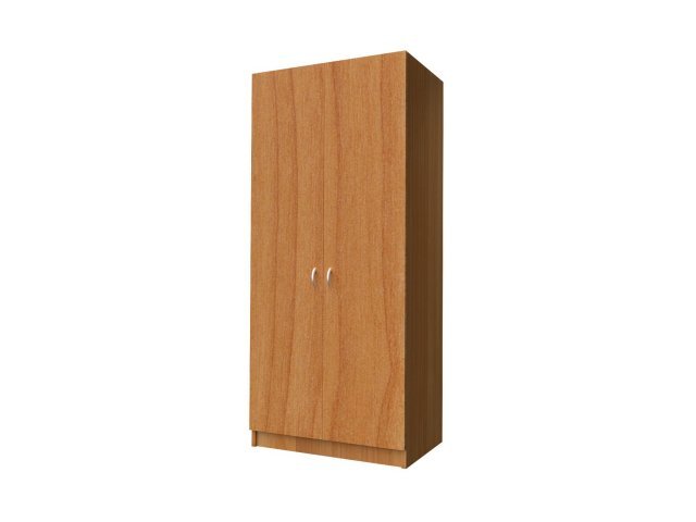 Двухстворчатый шкаф-гардероб для гостиницы 90х60х215 см - «Comfort Standart», Вишня Оксфорд