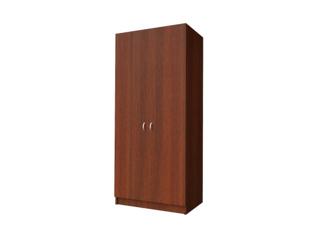 Двухстворчатый шкаф-гардероб для гостиницы 90х60х215 см - «Comfort Standart», Орех