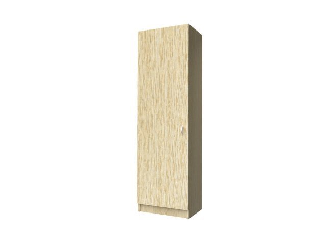 Универсальный шкаф-гардероб для гостиницы 60х44х215 см - «Comfort Standart», Дуб Беленый