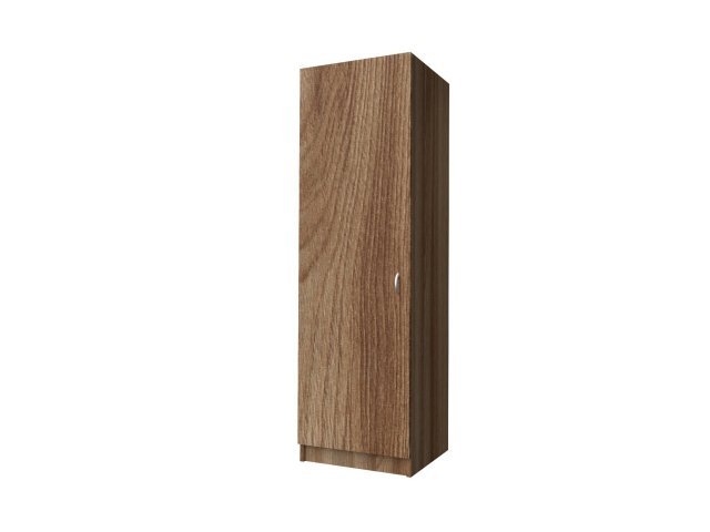 Одностворчатый шкаф-гардероб для гостиницы 60х60х215 см - «Comfort Standart», Ясень Шимо тёмный