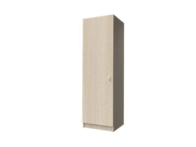 Одностворчатый шкаф-гардероб для гостиницы 60х60х215 см - «Comfort Standart», Ясень Шимо светлый