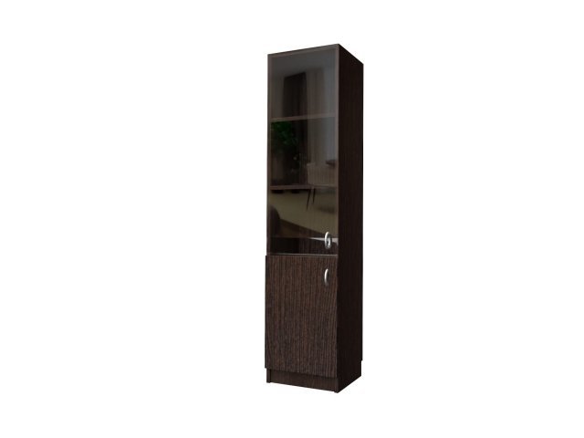 Комбинированный шкаф для гостиницы 45х44х215 см - «Comfort Standart», Дуб Венге