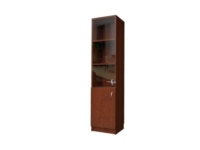 Комбинированный шкаф для гостиницы 45х44х215 см - «Comfort Standart», Орех