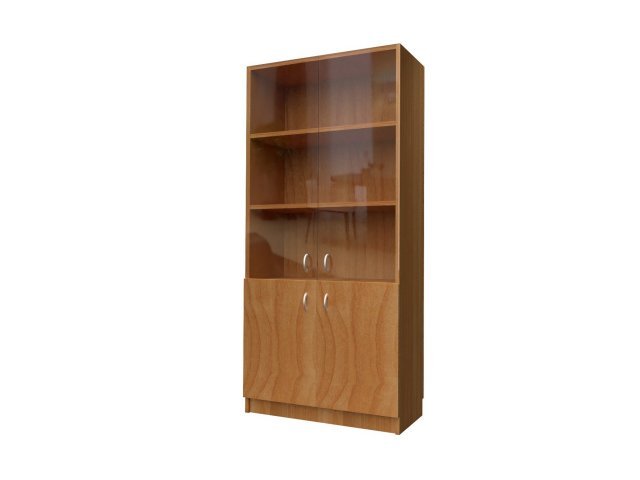 Комбинированный шкаф для гостиницы 90х44х215 см - «Comfort Standart», Вишня Оксфорд