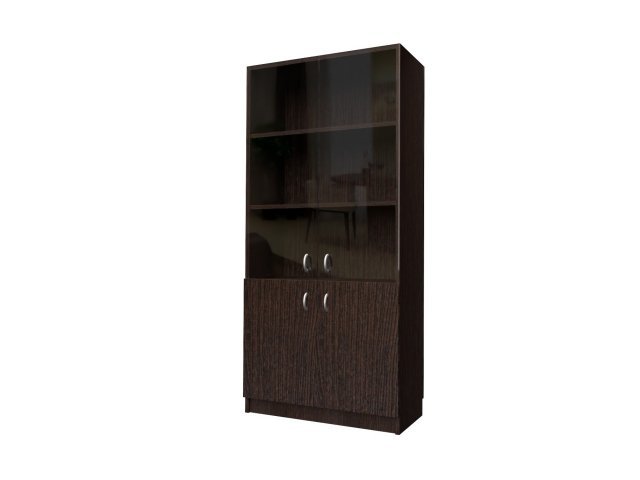 Комбинированный шкаф для гостиницы 90х44х215 см - «Comfort Standart», Дуб Венге