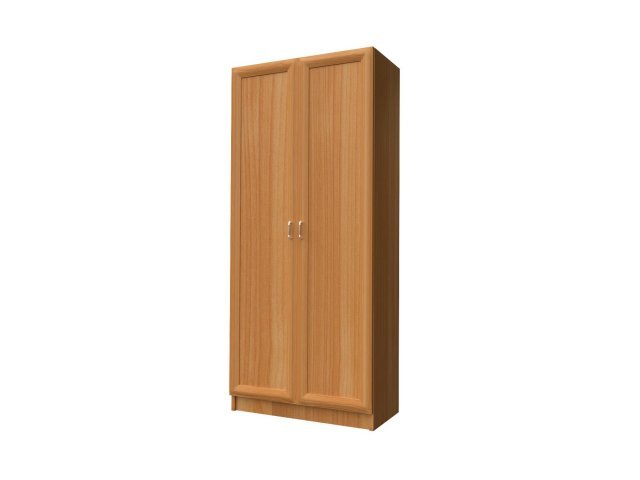 Универсальный шкаф-гардероб с 2-мя дверями для гостиницы 90х44х215 см - «Comfort Style», Вишня Оксфорд