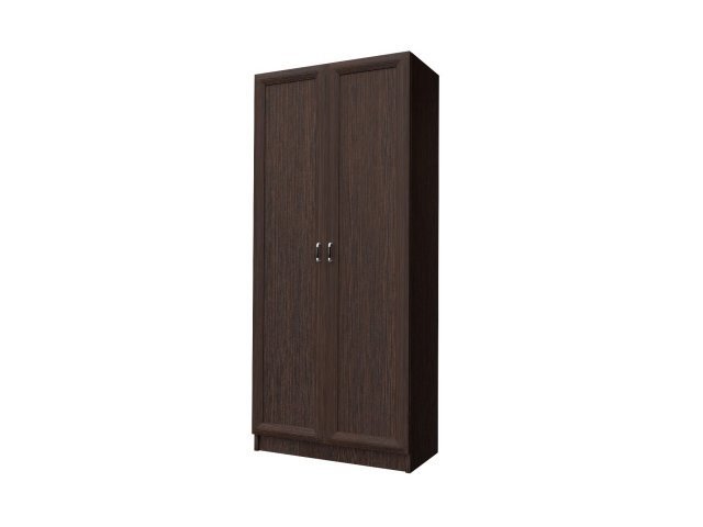 Универсальный шкаф-гардероб с 2-мя дверями для гостиницы 90х44х215 см - «Comfort Style», Дуб Венге