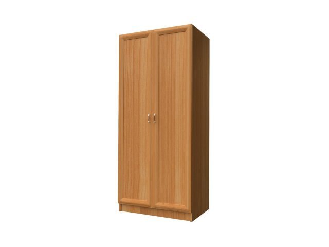 Универсальный шкаф-гардероб с 2-мя дверями для гостиницы 90х60х215 см - «Comfort Style», Вишня Оксфорд