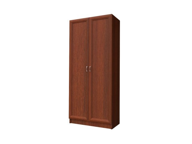 Двухстворчатый шкаф-гардероб для гостиницы 90х44х215 см - «Comfort Style», Орех