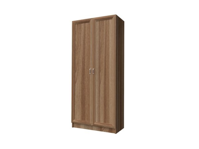 Двухстворчатый шкаф-гардероб для гостиницы 90х44х215 см - «Comfort Style», Ясень Шимо тёмный