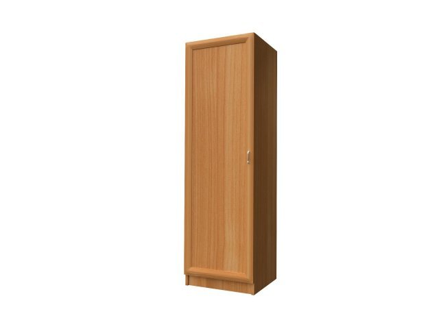 Одностворчатый шкаф-гардероб для гостиницы 60х60х215 см - «Comfort Style», Вишня Оксфорд