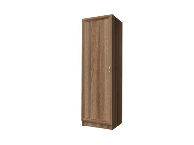 Одностворчатый шкаф-гардероб для гостиницы 60х60х215 см - «Comfort Style», Ясень Шимо тёмный