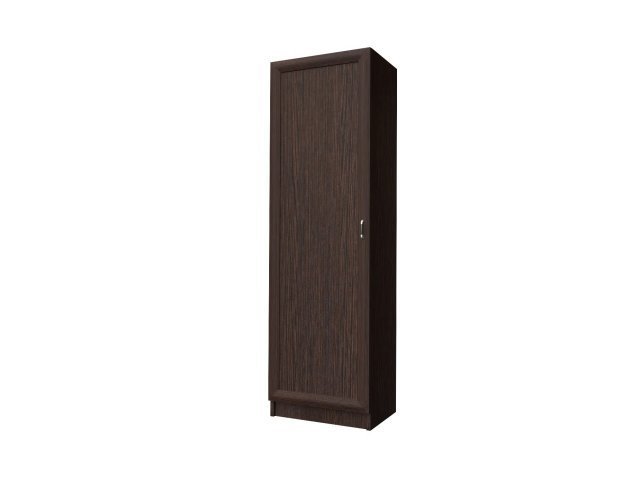 Одностворчатый шкаф с полками для гостиницы 60х44х215 см - «Comfort Style», Дуб Венге