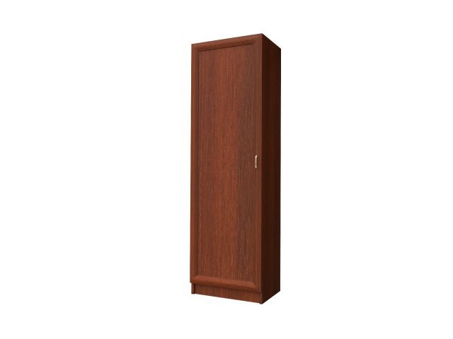 Одностворчатый шкаф с полками для гостиницы 60х44х215 см - «Comfort Style», Орех