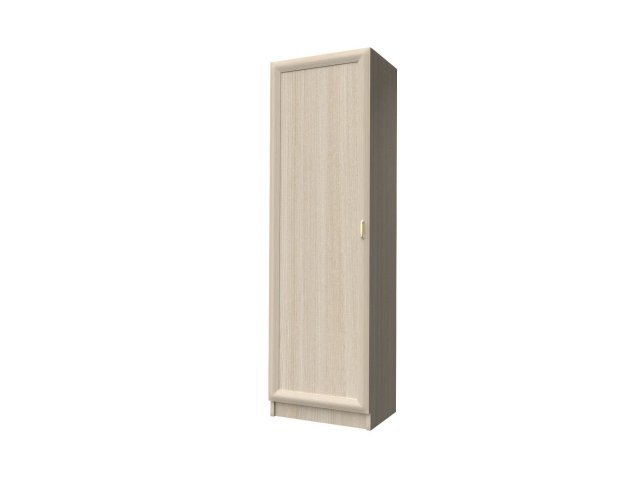 Одностворчатый шкаф с полками для гостиницы 60х44х215 см - «Comfort Style», Ясень Шимо светлый