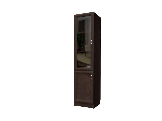 Комбинированный шкаф для гостиницы 45х44х215 см - «Comfort Style», Дуб Венге