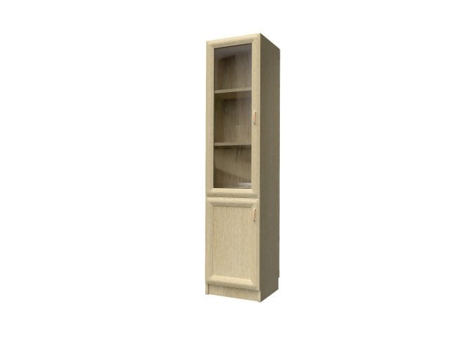 Комбинированный шкаф для гостиницы 45х44х215 см - «Comfort Style», Дуб Беленый