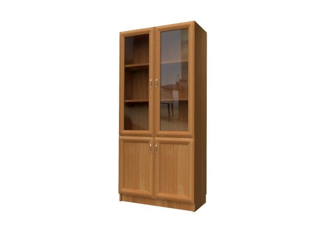 Комбинированный шкаф для гостиницы 90х44х215 см - «Comfort Style», Вишня Оксфорд