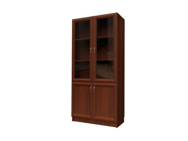 Комбинированный шкаф для гостиницы 90х44х215 см - «Comfort Style», Орех