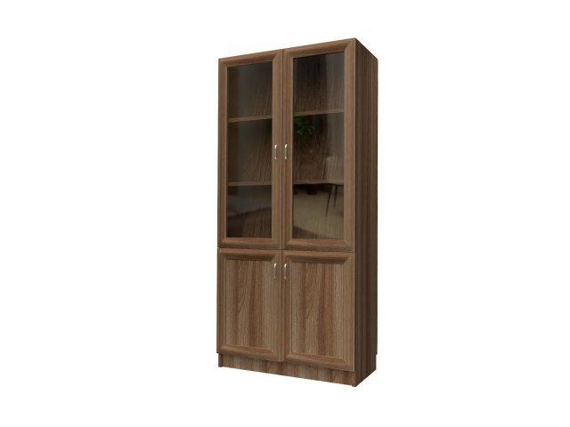 Комбинированный шкаф для гостиницы 90х44х215 см - «Comfort Style», Ясень Шимо тёмный