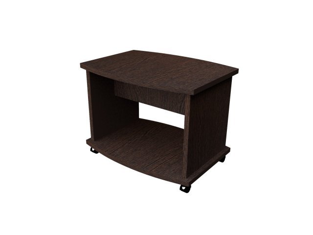 Журнальный стол с полкой для гостиницы 70х55х45 см - «Comfort Style», Дуб Венге