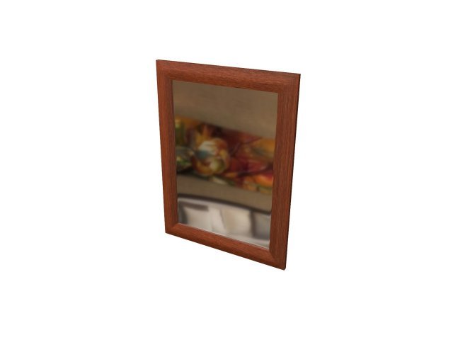 Зеркало в профиле МДФ для гостиницы 60х1,8х80 см - «Comfort Style», Орех