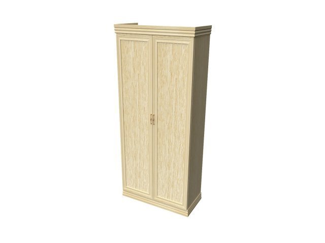 Универсальный шкаф-гардероб для гостиницы 100х46х207 см - «Comfort Deko», Дуб Беленый