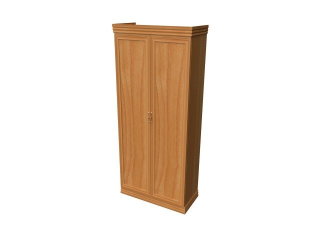 Двухстворчатый шкаф-гардероб для гостиницы 100х46х207 см - «Comfort Deko», Вишня Оксфорд