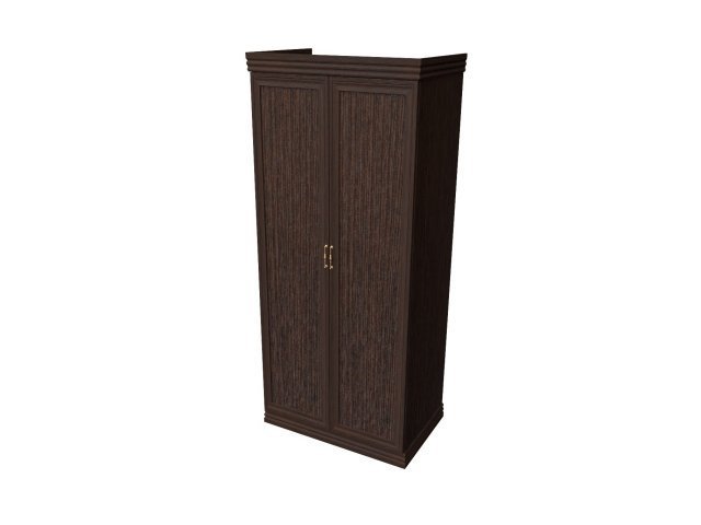 Двухстворчатый шкаф-гардероб для гостиницы 100х62х207 см - «Comfort Deko», Дуб Венге
