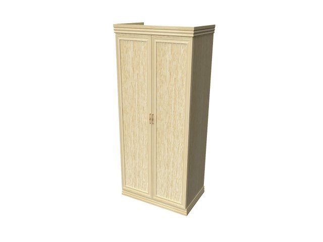 Двухстворчатый шкаф-гардероб для гостиницы 100х62х207 см - «Comfort Deko», Дуб Беленый