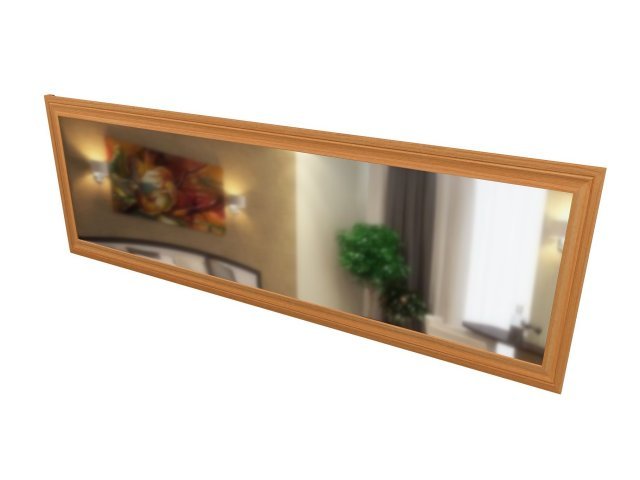 Зеркало в профиле МДФ для гостиницы 180х2х60 см - «Comfort Deko», Вишня Оксфорд