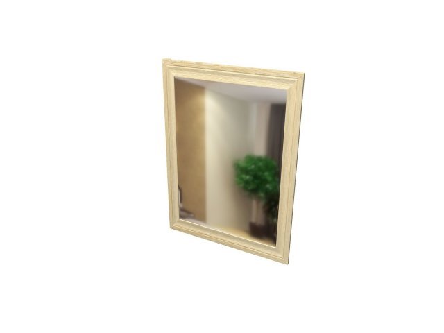 Зеркало в профиле МДФ для гостиницы 60х2х80 см - «Comfort Deko», Дуб Беленый