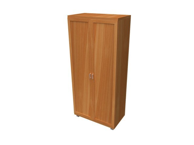 Универсальный шкаф-гардероб для гостиницы 96х46х200 см - «Comfort Quadro», Вишня Оксфорд