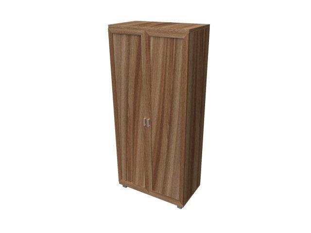 Универсальный шкаф-гардероб для гостиницы 96х46х200 см - «Comfort Quadro», Ясень Шимо тёмный
