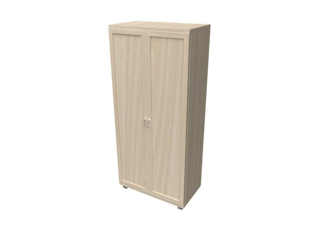 Универсальный шкаф-гардероб для гостиницы 96х46х200 см - «Comfort Quadro», Ясень Шимо светлый