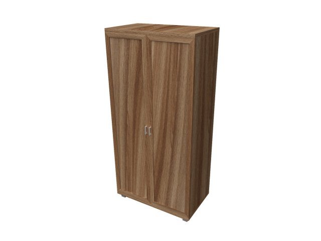 Универсальный шкаф-гардероб для гостиницы 96х60х200 см - «Comfort Quadro», Ясень Шимо тёмный