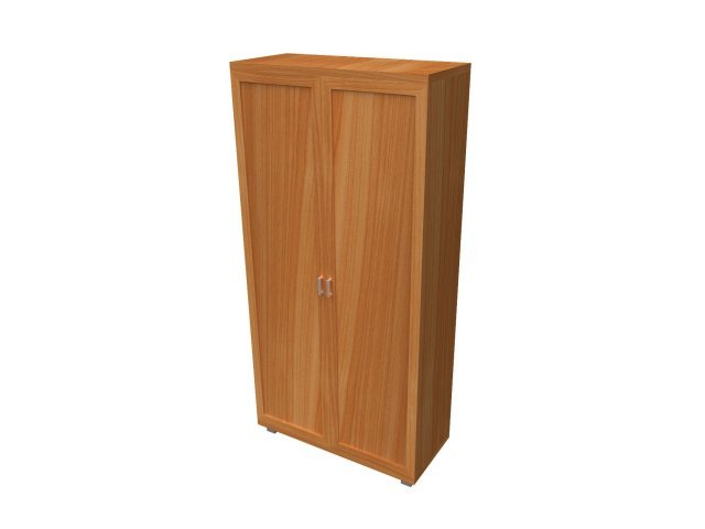 Двухстворчатый шкаф-гардероб для гостиницы 96х46х200 см - «Comfort Quadro», Вишня Оксфорд