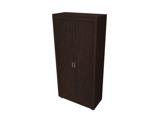Двухстворчатый шкаф-гардероб для гостиницы 96х46х200 см - «Comfort Quadro», Дуб Венге